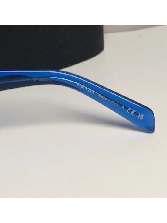 New Authentic Prada PR13Z Sunglasses – Blue Frame / Grey Lenses, Square Shape main image 9
